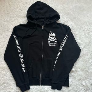 Beautiful Disaster Zip Up Hoodie